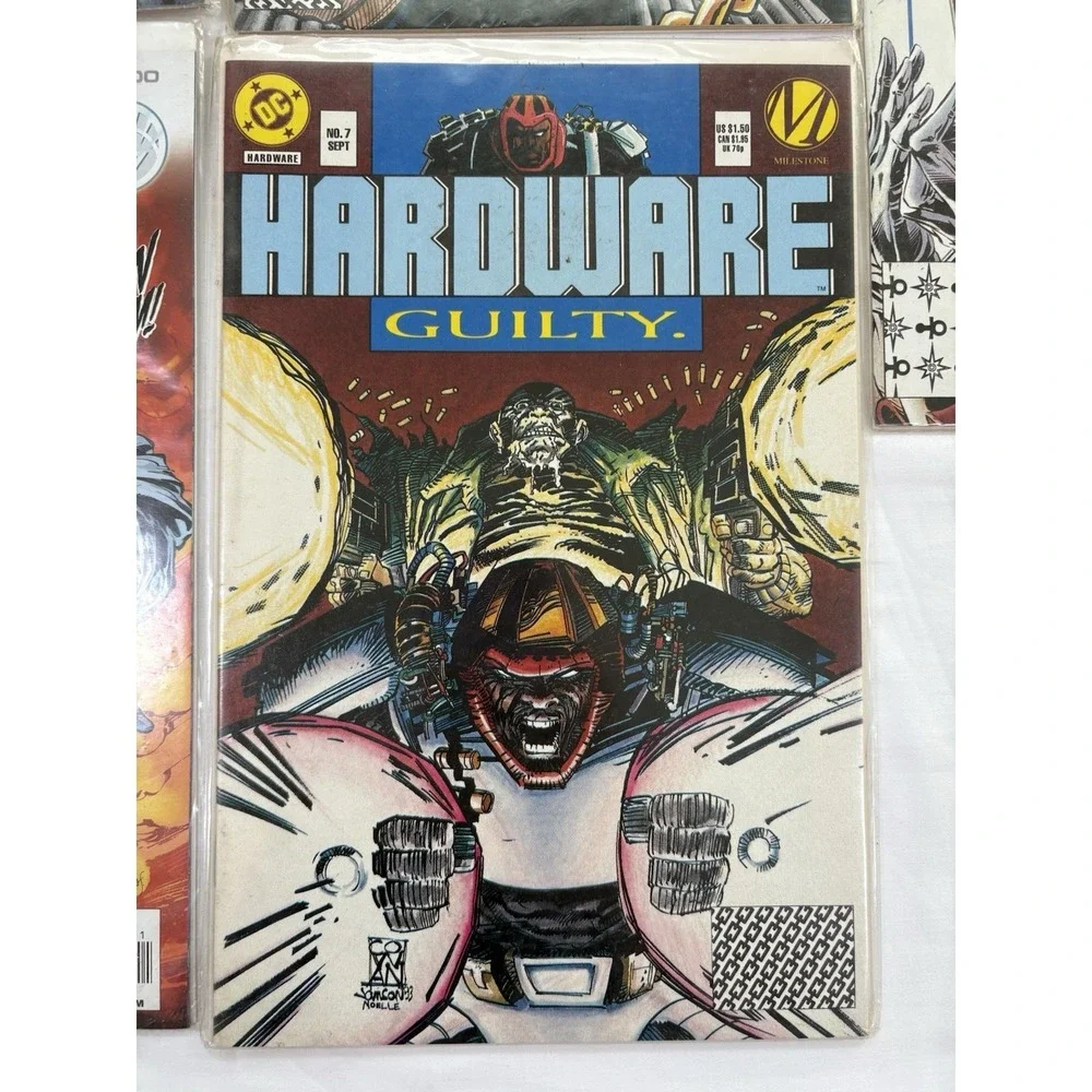 Lot of 4 DC Comics Hardware (2 Issues), The Hacker Files, Brightest Day 90s&2000